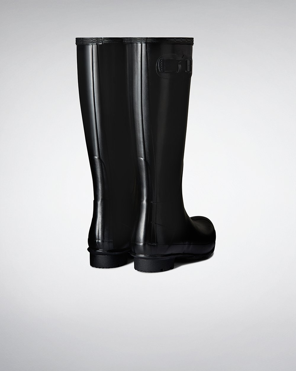 Mens Hunter Norris Field - Tall Rain Boots Black - 5489-CRBNV